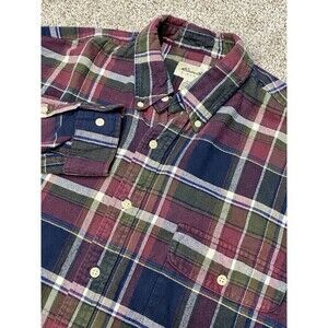 Vintage Eddie Bauer Flannel Shirt Men’s XL Outdoors Gorpcore Hiking Plaid